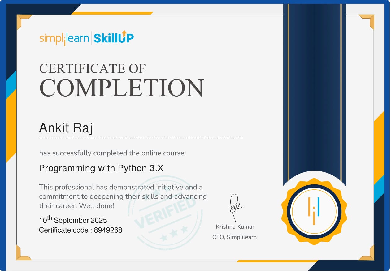 Python Certificate